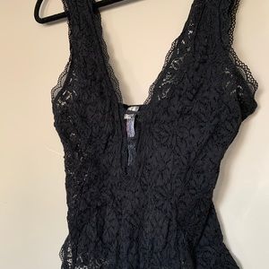 NWOT Free People Lace Bodysuit